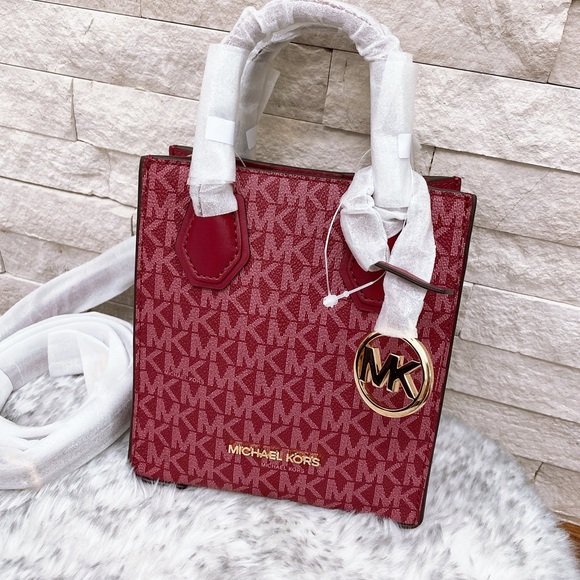 Michael Kors Mercer Extra-Small Logo and Leather Crossbody Bag - Picture 1 of 7